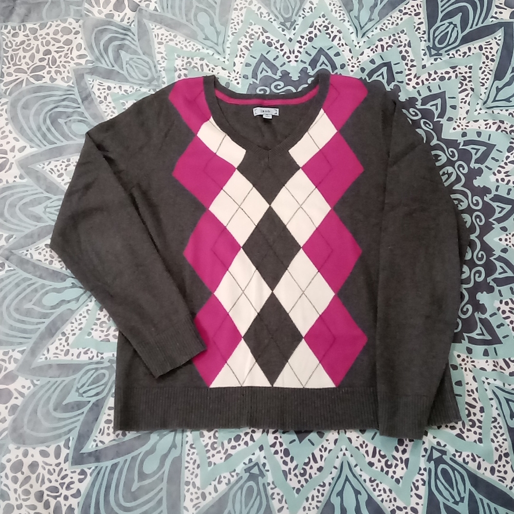 Izod Argyle Sweater XL